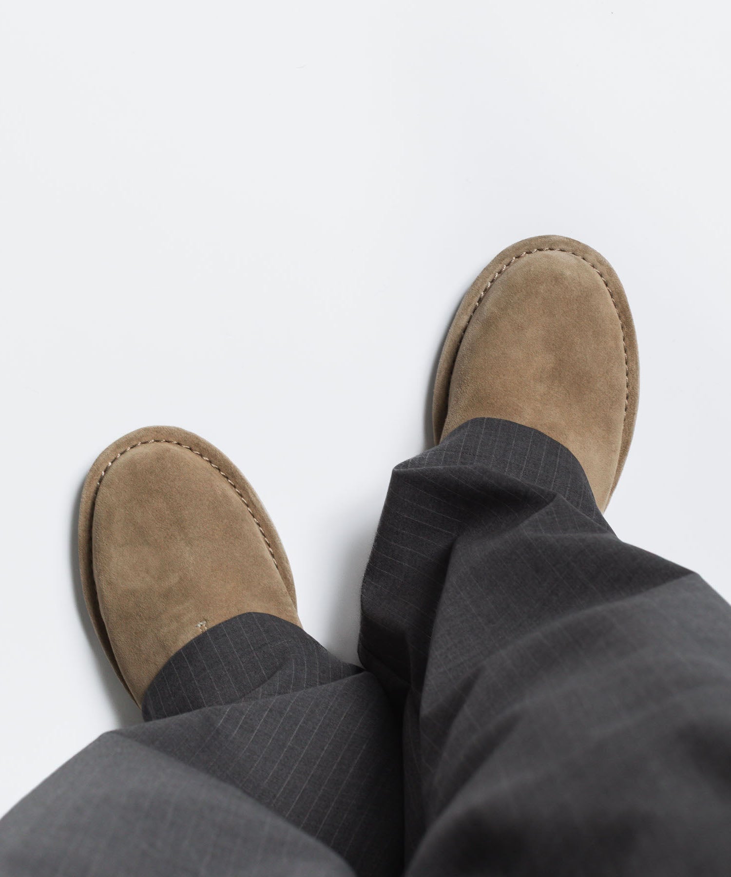 ATTACHMENT アタッチメントのCOW LEATHER SUEDE BABOUCHE - BEIGEの公式通販サイトsession福岡セレクトショップ