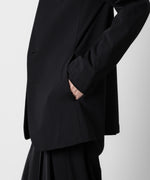 画像をギャラリービューアに読み込む, ATTACHMENT アタッチメントのNY/CO STRETCH JERSEY COLLARLESS JACKET - BLACK 公式通販サイトsession福岡セレクトショップ
