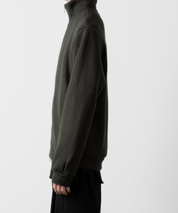 ato(アトウ)のSTAND COLLAR ZIP CARDIGAN  - KHAKI公式通販サイトsession福岡セレクトショップ