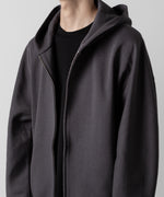 画像をギャラリービューアに読み込む, ATTACHMENT アタッチメントのCO/PE DOUBLE KNIT ZIP UP HOODIE - D.GRAY 公式通販サイトsession福岡セレクトショップ
