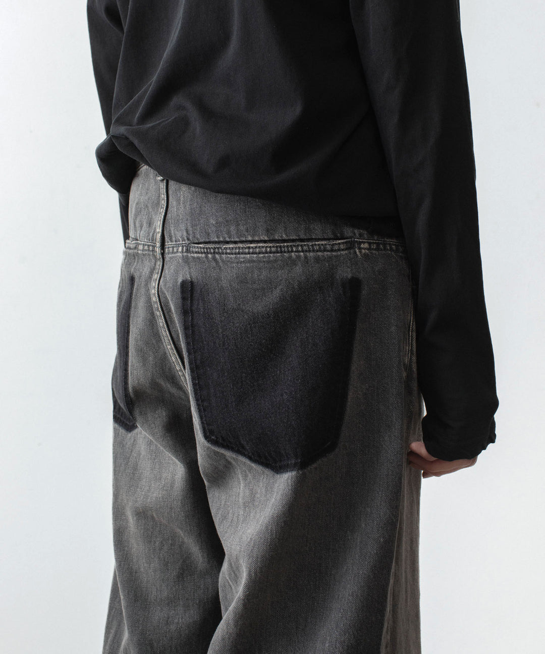 ATTACHMENT アタッチメントの11OZ DENIM WIDE JEANS - BLACKの公式通販サイトsession福岡セレクトショップ