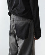 画像をギャラリービューアに読み込む, ATTACHMENT アタッチメントの11OZ DENIM WIDE JEANS - BLACKの公式通販サイトsession福岡セレクトショップ
