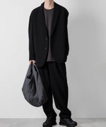 画像をギャラリービューアに読み込む, ATTACHMENT アタッチメントのPE STRETCH DOUBLE CLOTH OVERSIZED 2B JACKET - BLACK 公式通販サイトsession福岡セレクトショップ
