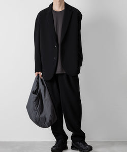 ATTACHMENT アタッチメントのPE STRETCH DOUBLE CLOTH OVERSIZED 2B JACKET - BLACK 公式通販サイトsession福岡セレクトショップ