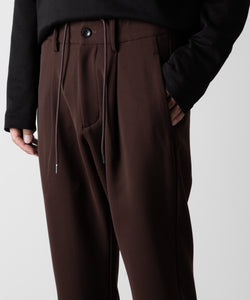 ATTACHMENT アタッチメントのPE STRETCH DOUBLE CLOTH REGULAR FIT EASY TROUSERS - BROWN 公式通販サイトsession福岡セレクトショップ