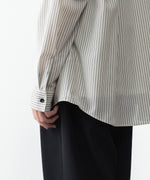 画像をギャラリービューアに読み込む, ATTACHMENT アタッチメントのWO/PE STRIPE L/S SHIRT - S.GRAYの公式通販サイトsession福岡セレクトショップ
