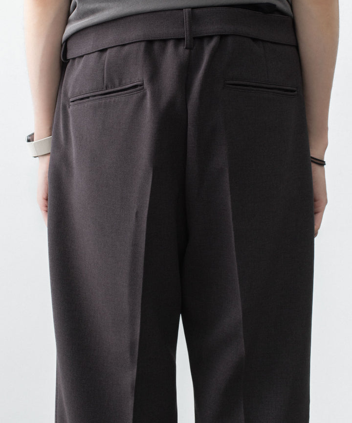 ATTACHMENT アタッチメントのPE STRETCH DOUBLE CLOTH BELTED STRAIGHT TROUSERS - D.BROWNの公式通販サイトsession福岡セレクトショップ