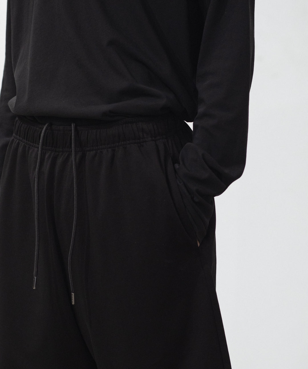 ATTACHMENT アタッチメントのCOTTON DOUBLE FACE EASY SHORTS - BLACKの公式通販サイトsession福岡セレクトショップ