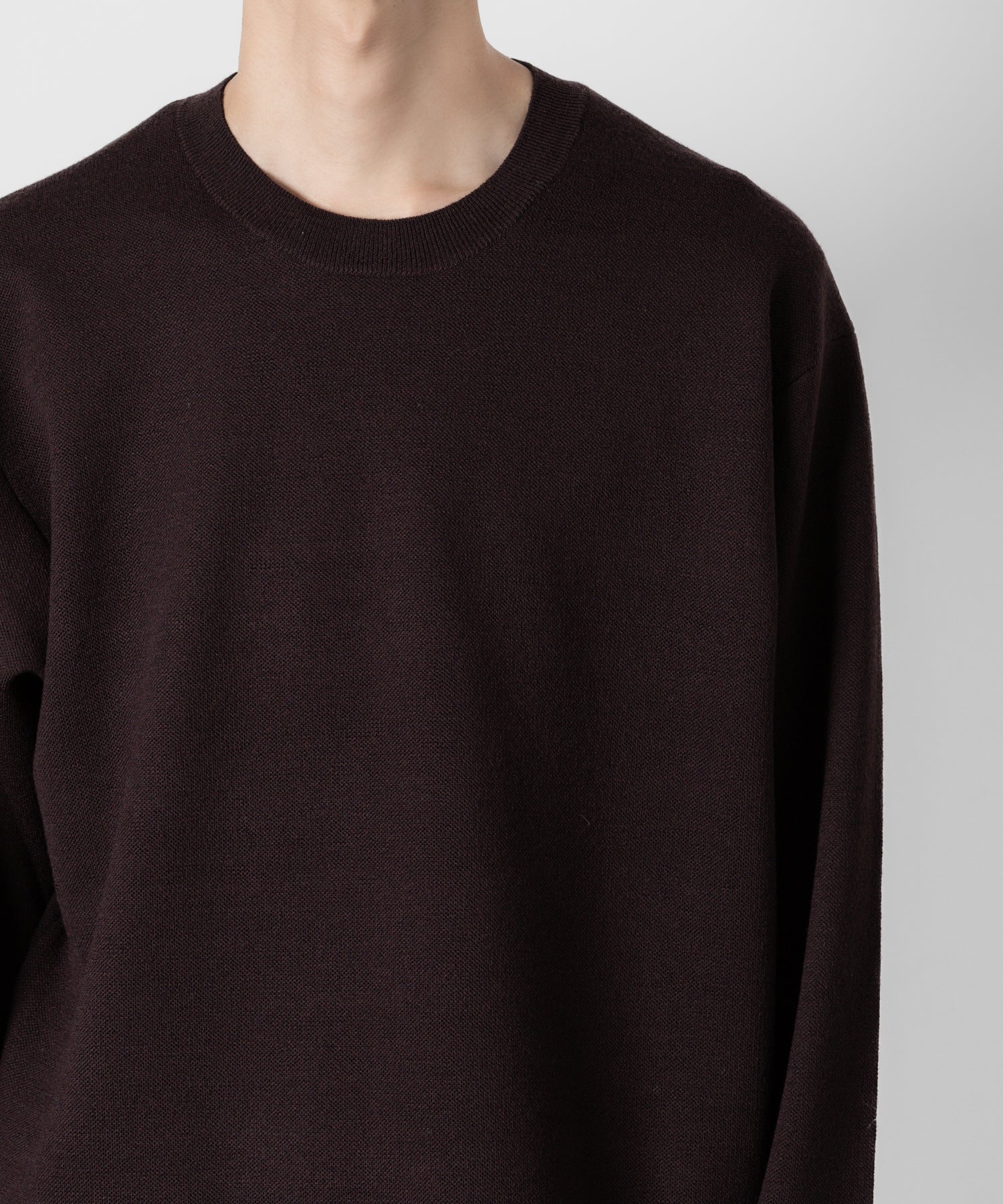 ATTACHMENT アタッチメントのWOxPE DOUBLE FACE KNIT CREWNECK PULLOVER L/S - BROWN 公式通販サイトsession福岡セレクトショップ