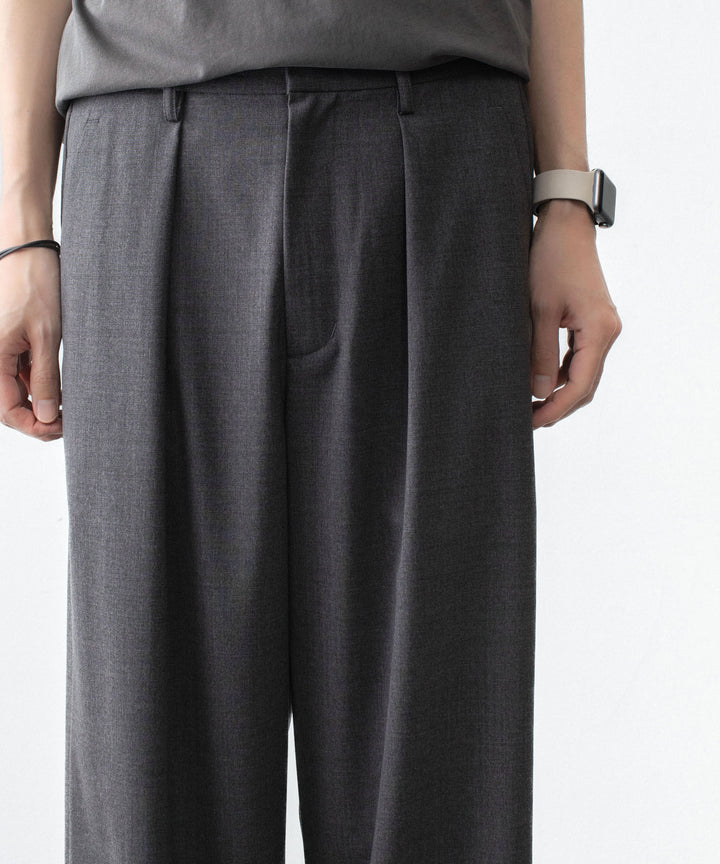 ATTACHMENT アタッチメントのWO/TA STRETCH TRO 1TUCK WIDE TROUSERS - D.GRAYの公式通販サイトsession福岡セレクトショップ