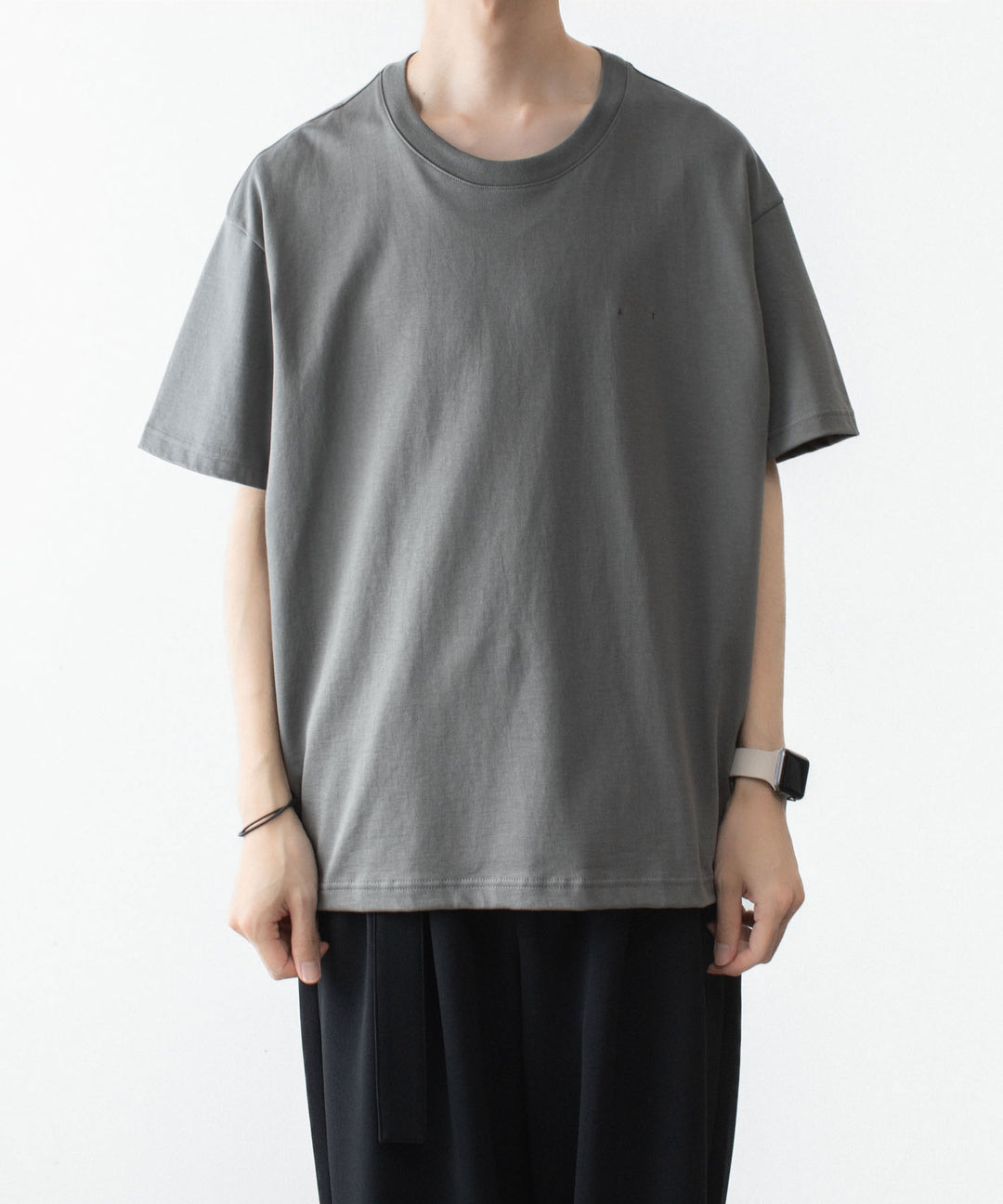 ATTACHMENT アタッチメントの30//2 SUVIN JERSEY EMBROIDERY TEE - GRAYの公式通販サイトsession福岡セレクトショップ