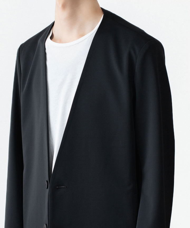 ATTACHMENT / EXCLUSIVE ITEMアタッチメントのLUCA MATTE TWIST COLLARLESS JKT - BLACKの公式通販サイトsession福岡セレクトショップ