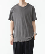 画像をギャラリービューアに読み込む, ATTACHMENT アタッチメントの100/3 HIGH TWIST JERSEY SLIM FIT S/S TEE - GRAYの公式通販サイトsession福岡セレクトショップ
