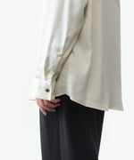 画像をギャラリービューアに読み込む, ATTACHMENT アタッチメントのCU/PE FIBRIL SATIN L/S SHIRT - OFF WHITEの公式通販サイトsession福岡セレクトショップ
