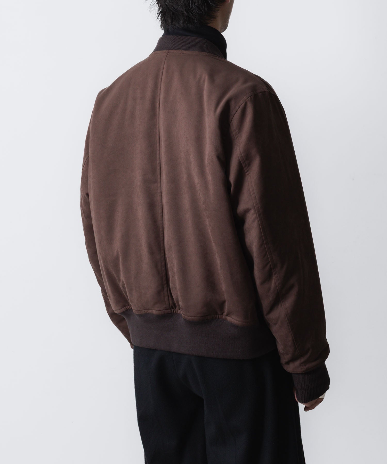VEIN ヴェインのSYNTHETIC SUEDE LEATHER BOMBER JKT - BROWNの公式通販サイトsession福岡セレクトショップ