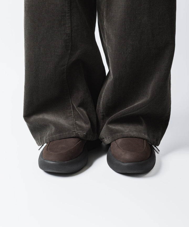 VEIN ヴェインのCOW LEATHER NUBUCK OVAL SOLE  TRAINER - BROWNの公式通販サイトsession福岡セレクトショップ