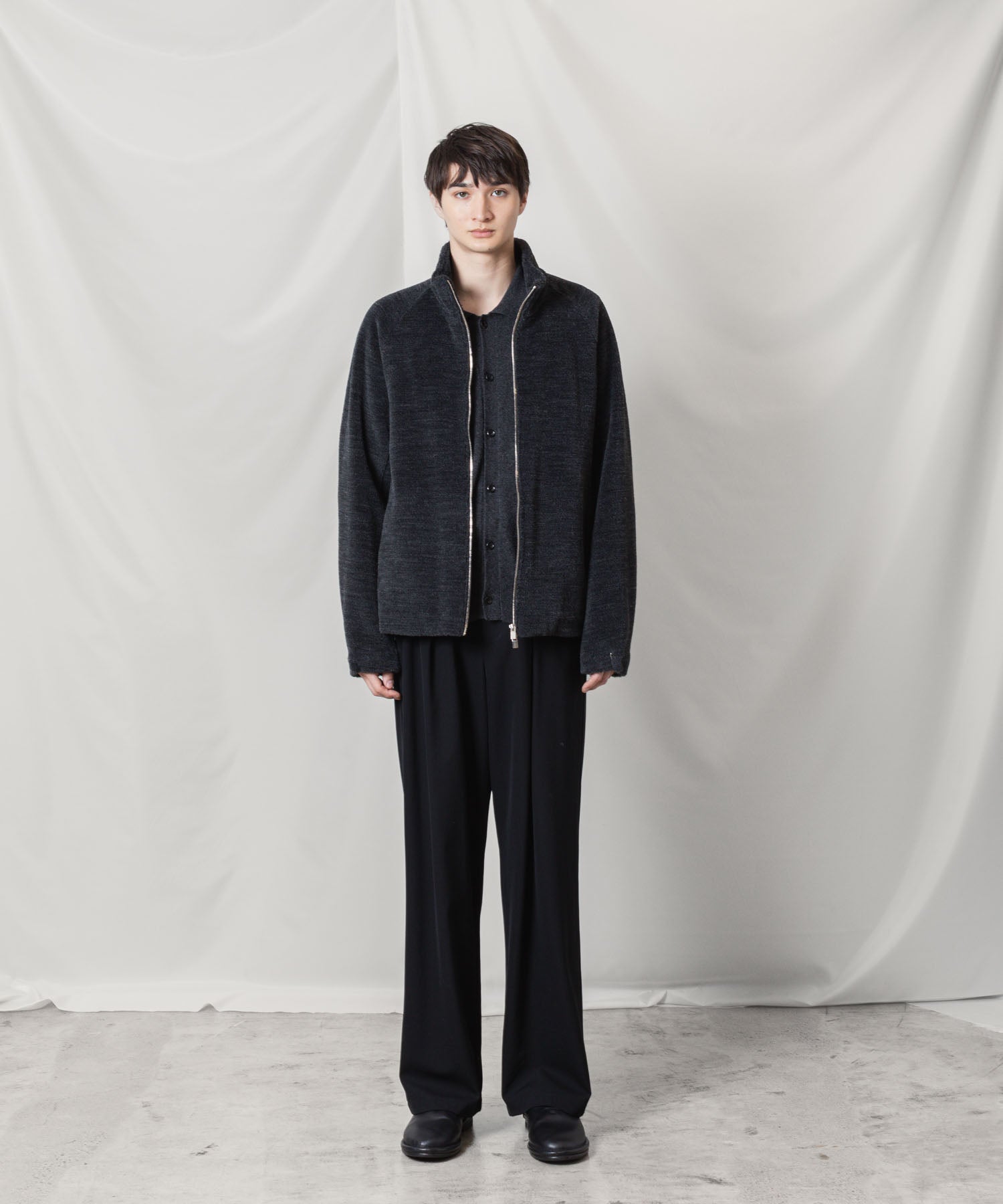 ATTACHMENT アタッチメントのWO/ALPACA BOA ZIP UP BLOUSON - D.GRAYの公式通販サイトsession福岡セレクトショップ