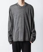 画像をギャラリービューアに読み込む, VEIN ヴェインの100/3 SUEDE JERSEY COLD DYED VESSEL L/S TEE - GRAYの公式通販サイトsession福岡セレクトショップ
