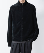 画像をギャラリービューアに読み込む, ATTACHMENT アタッチメントのCO/PE VELOR JERSEY TRACK JACKET - BLACKの公式通販サイトsession福岡セレクトショップ
