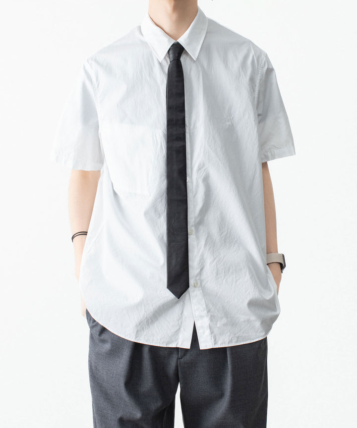 VEIN ヴェインのSYNTHETIC LEATHER NARROW TIE - BLACKの公式通販サイトsession福岡セレクトショップ