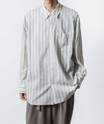 画像をギャラリービューアに読み込む, ATTACHMENT アタッチメントのCU/CO STRIPE TWILL L/S SHIRT - S.GREENの公式通販サイトsession福岡セレクトショップ

