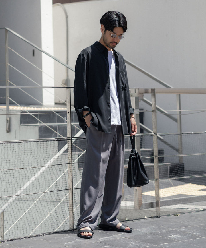 ATTACHMENT アタッチメントのSMOOTH LEATHER SLIDE SANDAL - BLACKの公式通販サイトsession福岡セレクトショップ