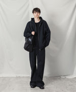画像をギャラリービューアに読み込む, ATTACHMENT アタッチメントのCO STRECH TERRY ZIP UP HOODIE - BLACKの公式通販サイトsession福岡セレクトショップ
