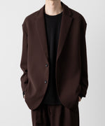 画像をギャラリービューアに読み込む, ATTACHMENT アタッチメントのPE STRETCH DOUBLE CLOTH OVERSIZED 2B JACKET - BROWN 公式通販サイトsession福岡セレクトショップ
