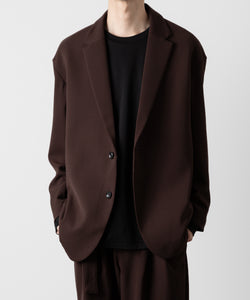 ATTACHMENT アタッチメントのPE STRETCH DOUBLE CLOTH OVERSIZED 2B JACKET - BROWN 公式通販サイトsession福岡セレクトショップ