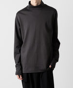 画像をギャラリービューアに読み込む, ATTACHMENT アタッチメントのCOTTON DOUBLE FACE SLIM FIT HIGHNECK L/S TEE - D.GRAY 公式通販サイトsession福岡セレクトショップ
