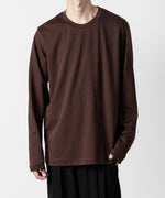 画像をギャラリービューアに読み込む, ATTACHMENT アタッチメントのCOTTON DOUBLE FACE SLIM FIT L/S TEE - BORDEAUX  公式通販サイトsession福岡セレクトショップ
