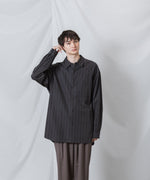 画像をギャラリービューアに読み込む, ATTACHMENT アタッチメントのCU/CO STRIPE TWILL L/S SHIRT - S.GRAYの公式通販サイトsession福岡セレクトショップ
