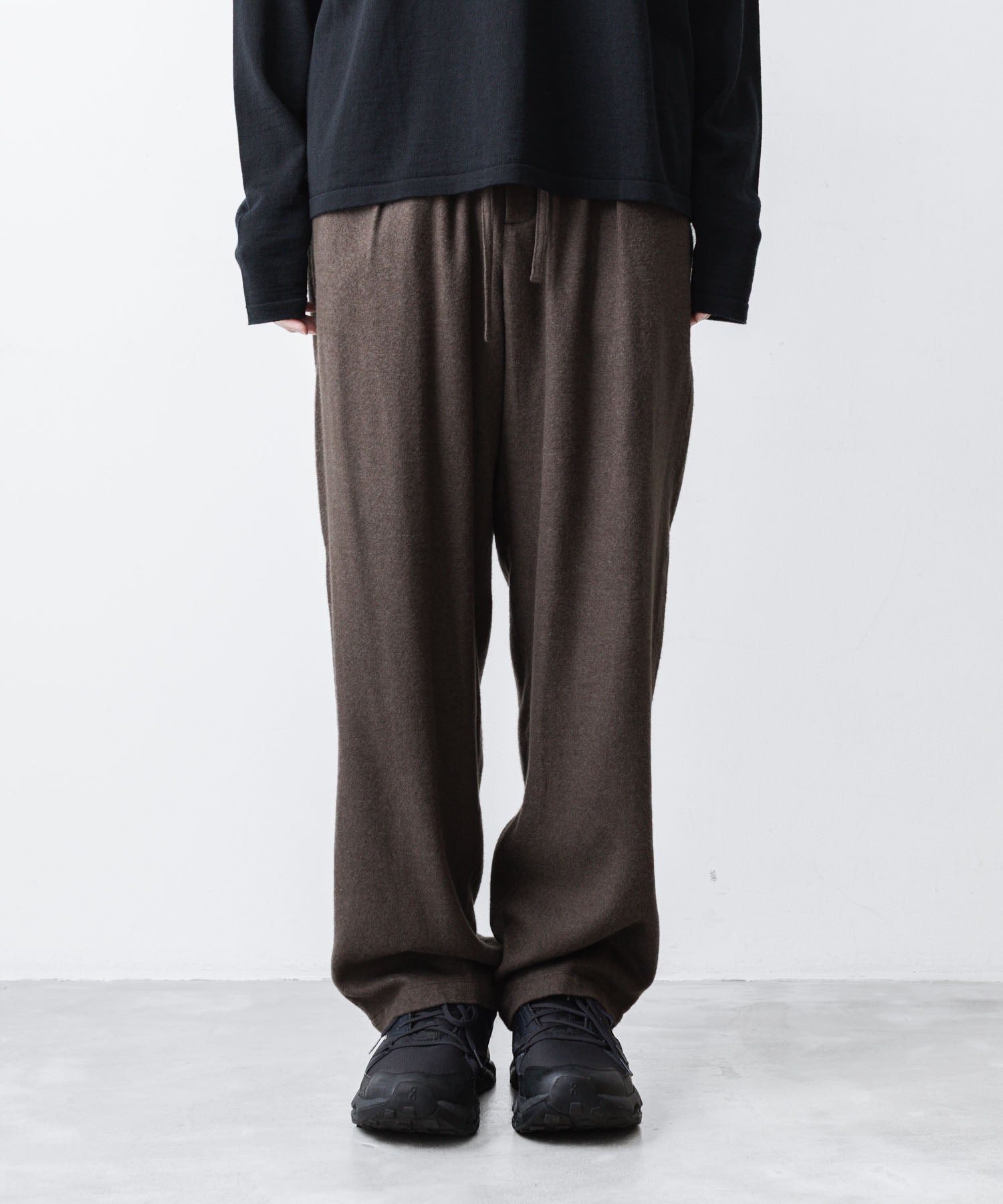 ATTACHMENT アタッチメントのRY/CO/SI FLANNEL 1TUCK EASY TROUSERS - D.GRAYの公式通販サイトsession福岡セレクトショップ