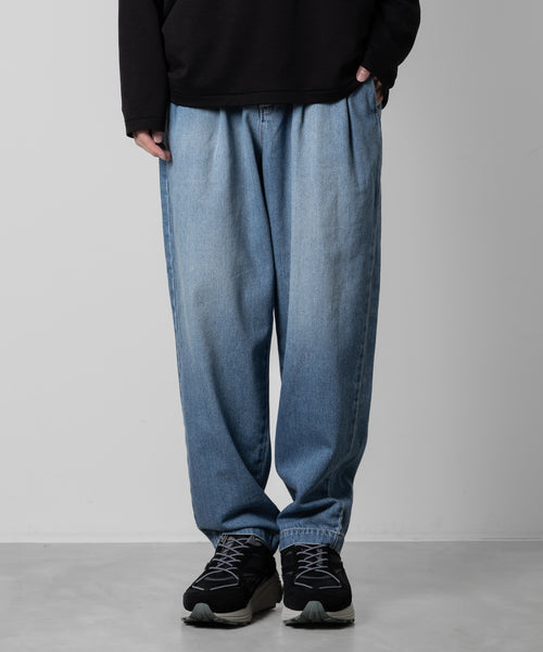 ATTACHMENT /アタッチメント】11oz DENIM BELTED TAPERED FIT TROUSERS 