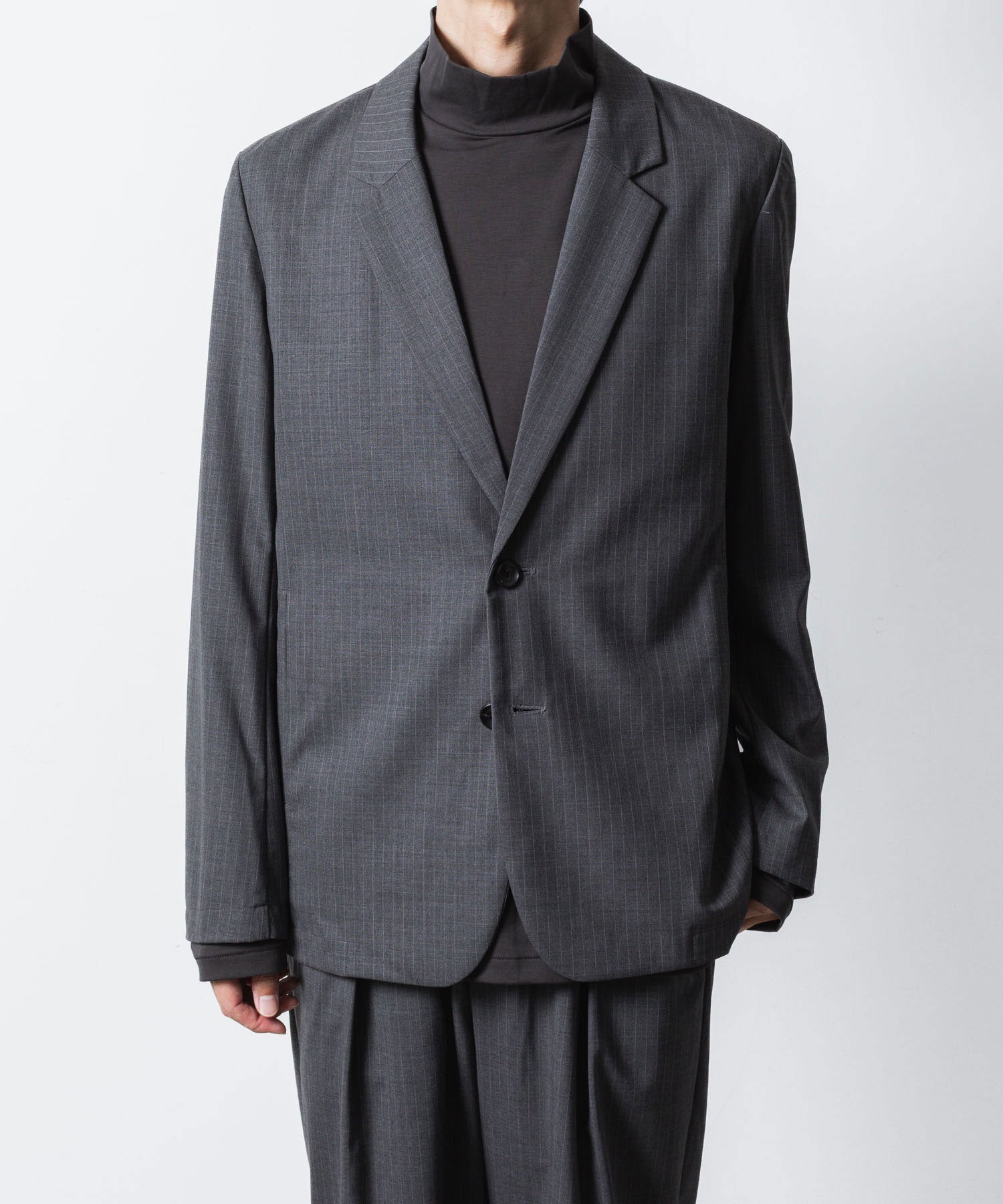 ATTACHMENT アタッチメントのT/W/SI STRETCH GABARDINE 2B JKT - S.GRAYの公式通販サイトsession福岡セレクトショップ