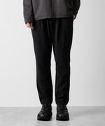 画像をギャラリービューアに読み込む, ATTACHMENT アタッチメントのPE STRETCH DOUBLE CLOTH REGULAR FIT EASY TROUSERS - BLACK 公式通販サイトsession福岡セレクトショップ
