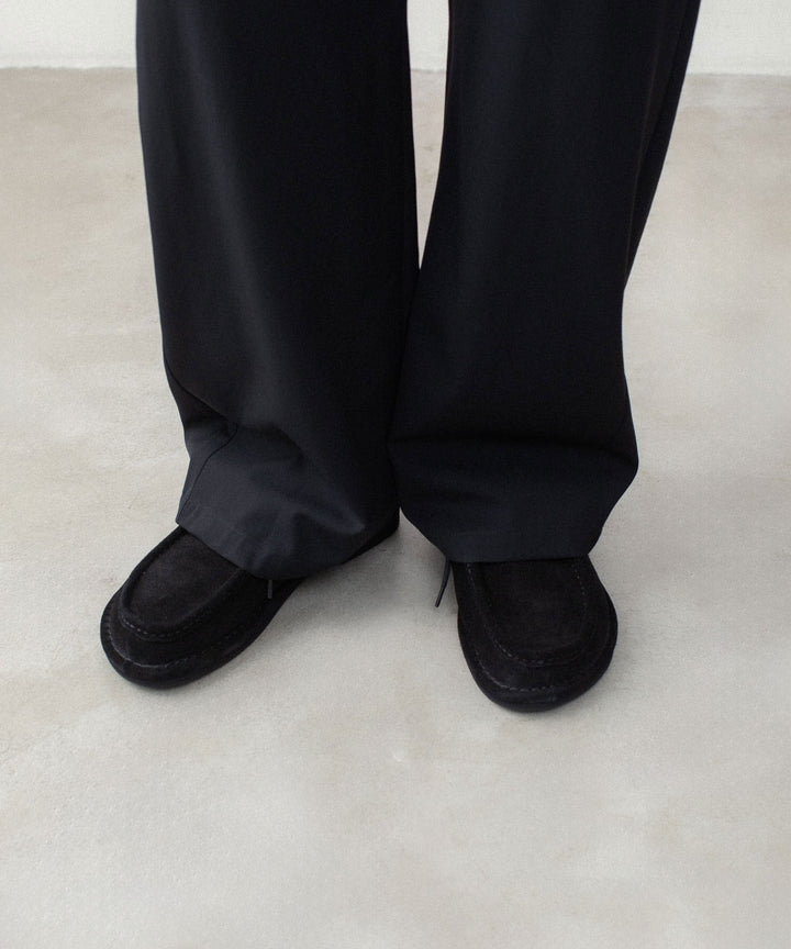 ATTACHMENT アタッチメントのCOW SUEDE TYROLEAN BABOUCHE - BLACKの公式通販サイトsession福岡セレクトショップ