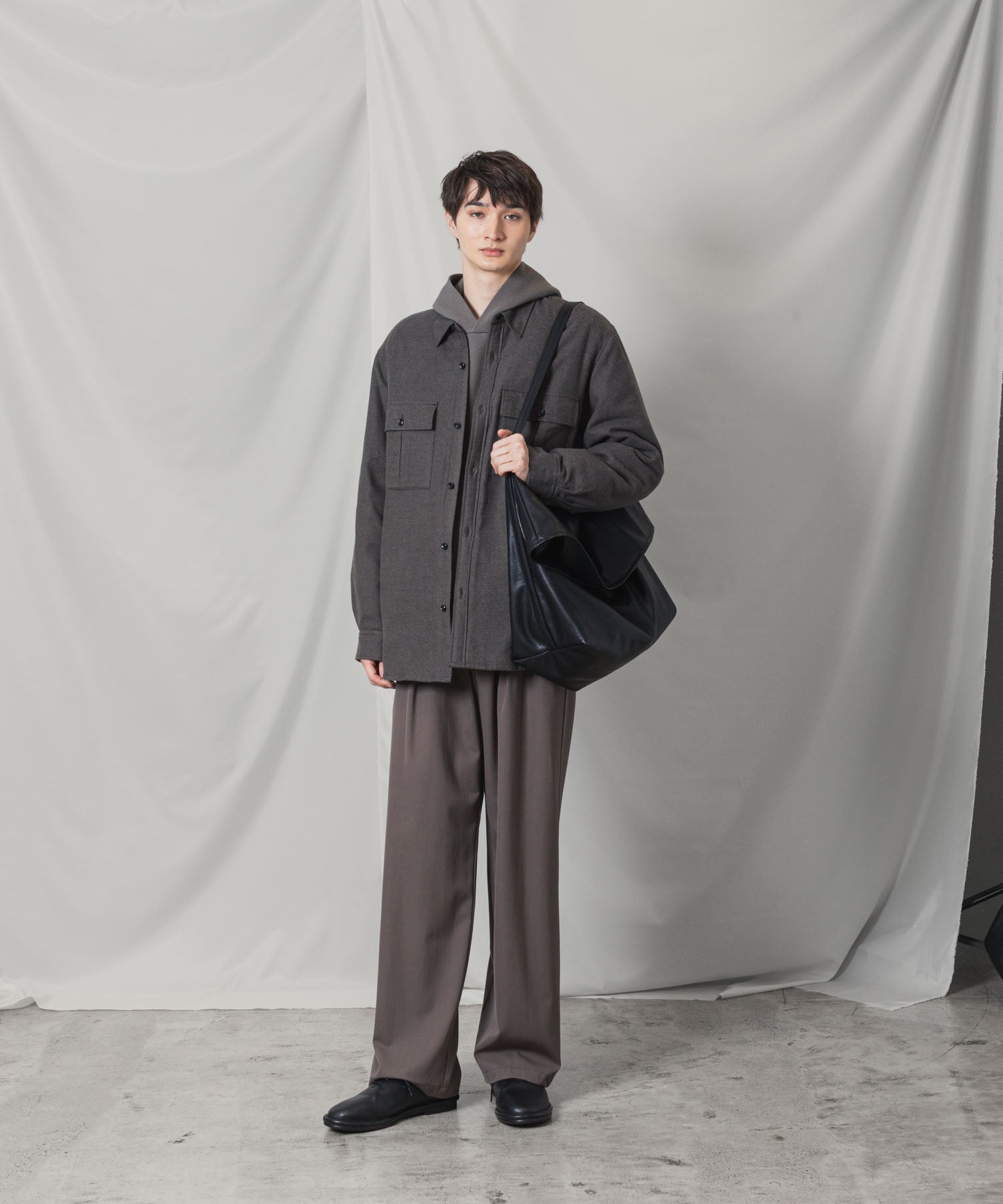 ATTACHMENT アタッチメントのRY/CO/SI FLANNEL PADDING L/S SHIRT - D.GRAYの公式通販サイトsession福岡セレクトショップ