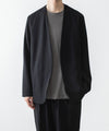 【 ATTACHMENT 】2/90 WO TWIST TWILL COLLARLESS JKT - BLACK