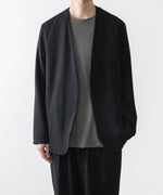 画像をギャラリービューアに読み込む, ATTACHMENT アタッチメントの2/90 WO TWIST TWILL COLLARLESS JKT - BLACKの公式通販サイトsession福岡セレクトショップ
