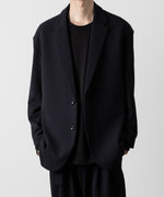 画像をギャラリービューアに読み込む, ATTACHMENT アタッチメントのPE STRETCH DOUBLE CLOTH OVERSIZED 2B JACKET - NAVY 公式通販サイトsession福岡セレクトショップ
