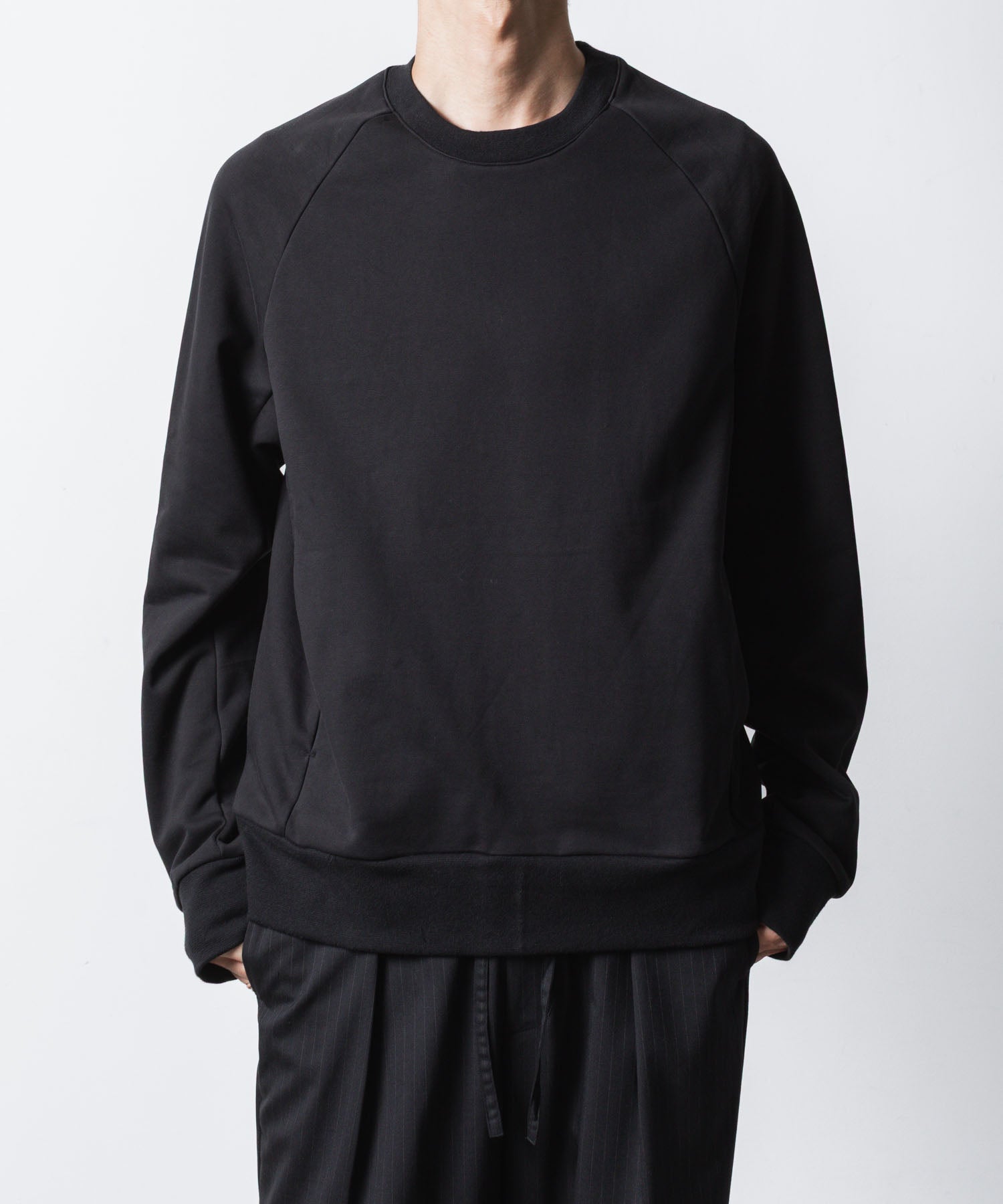 ATTACHMENT アタッチメントのCO STRECH TERRY PULLOVER - BLACKの公式通販サイトsession福岡セレクトショップ