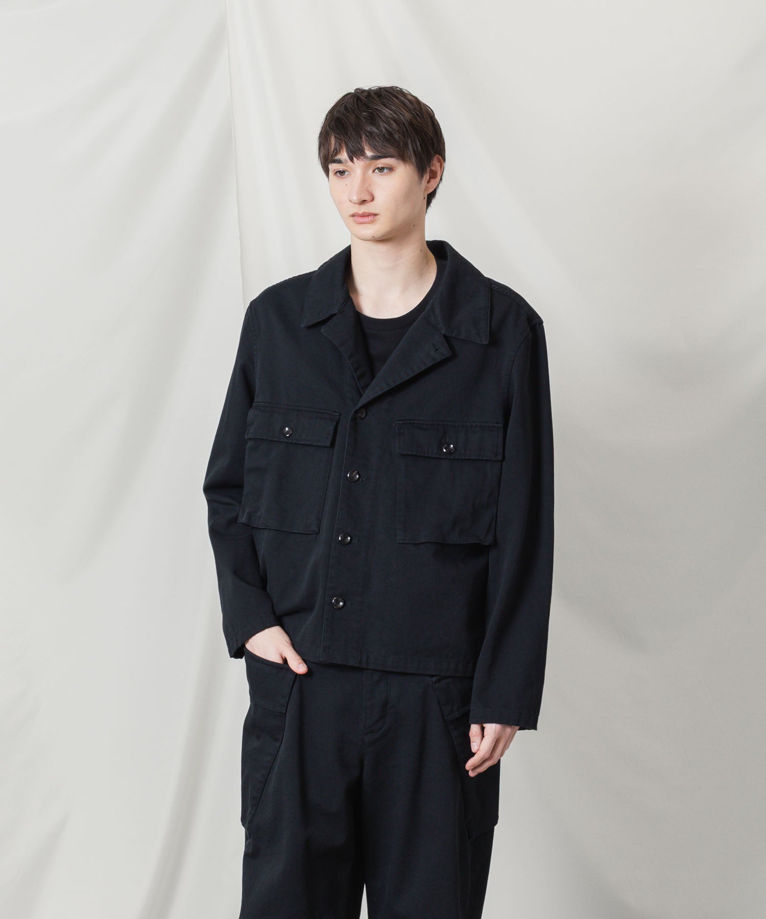 ATTACHMENT アタッチメントのCO NIDOM CLOTH M-43 JACKET - BLACKの公式通販サイトsession福岡セレクトショップ