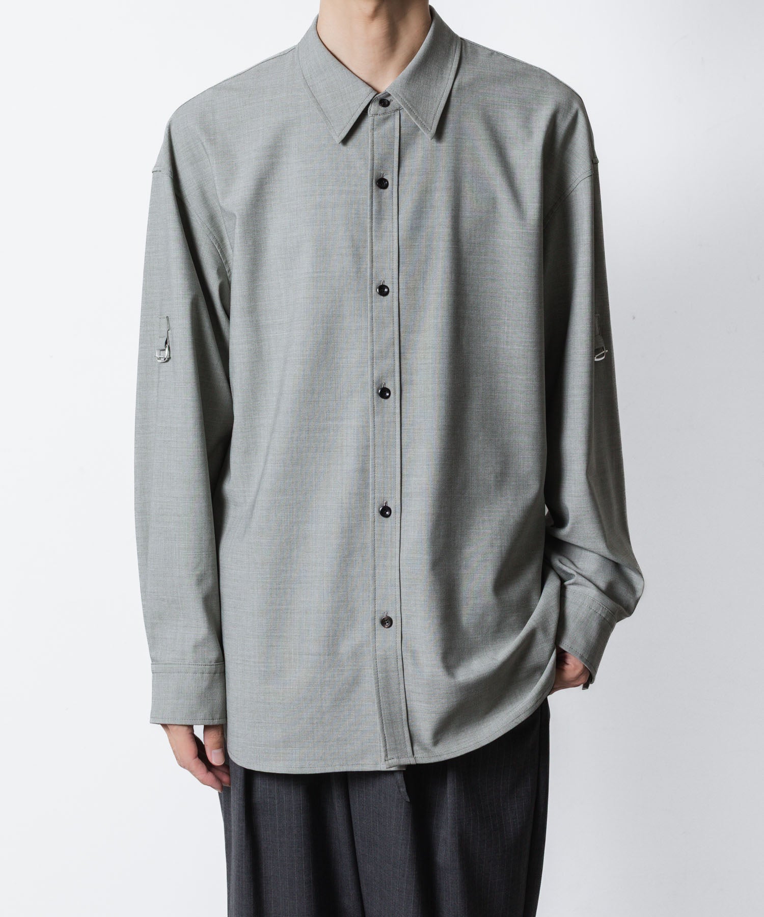 ATTACHMENT アタッチメントのPE/RY STRETCH TROPICAL STRAP SLEEVE L/S SHIRT - X.GREENの公式通販サイトsession福岡セレクトショップ