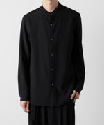 画像をギャラリービューアに読み込む, ATTACHMENT アタッチメントのPE STRETCH VIYELLA BAND COLLAR DRESS SHIRT - BLACK 公式通販サイトsession福岡セレクトショップ
