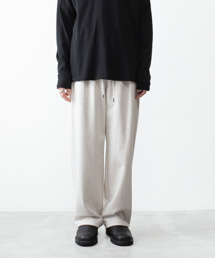 ATTACHMENT アタッチメントのCO STRETCH TERRY 1TUCK EASY TROUSERS - X.GRAYの公式通販サイトsession福岡セレクトショップ