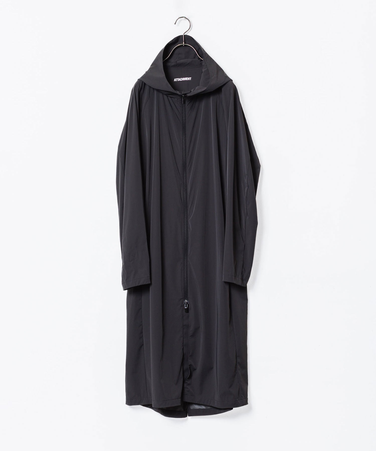 ATTACHMENT アタッチメントのNY 2LAYER STRETCH LIGHT HOODED COAT - BLACKの公式通販サイトsession福岡セレクトショップ