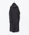 【 ATTACHMENT 】NY 2LAYER STRETCH LIGHT HOODED COAT - BLACK
