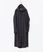 画像をギャラリービューアに読み込む, ATTACHMENT アタッチメントのNY 2LAYER STRETCH LIGHT HOODED COAT - BLACKの公式通販サイトsession福岡セレクトショップ

