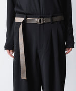 画像をギャラリービューアに読み込む, VEIN ヴェインのGUIDI LEATHER DOUBLE RING  BELT - GRAYの公式通販サイトsession福岡セレクトショップ
